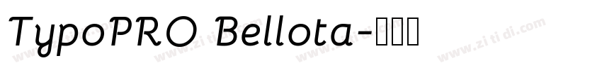 TypoPRO Bellota字体转换 TypoPRO Bellota字体转换